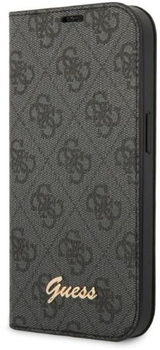 Etui z klapką Guess Book 4G Vintage Gold Logo do Apple iPhone 14 Pro Max Black (3666339083199)