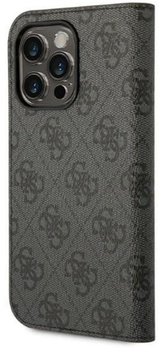 Etui z klapką Guess Book 4G Vintage Gold Logo do Apple iPhone 14 Pro Max Black (3666339083199)