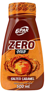 Zamiennik posiłku 6PAK Nutrition Syrup Zero 500 ml Salty caramel (5902811810364)