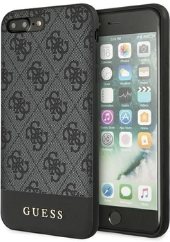 Etui plecki Guess 4G Stripe Collection do Apple iPhone 7/8 Grey (3700740471289)