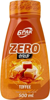 Substytut żywności 6PAK Nutrition Syrup Zero 500 ml Tofee (5902811812917)