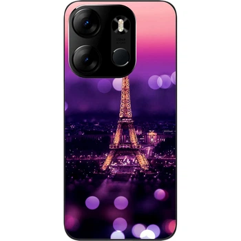 Силиконовый чехол SMTT для Tecno Spark Go 2023 BF7 с картинкой Париж ночью