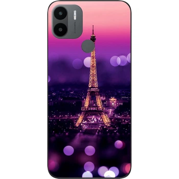 Силиконовый чехол SMTT для Xiaomi Redmi A2 Plus с картинкой Париж ночью