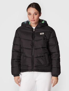 Куртка зимова жіноча Fila Titisee Reversible Oversized Puff Jacket FAW0243-80001 L Чорна (4064556333346)