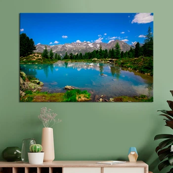 Картина природа картина в спальню офис Озеро Бергли 51x34 см (A1155-1)