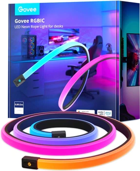 Taśma LED inteligentna Govee H61C3 Neon Gaming Table Light 3 m Biała (6974316993599)