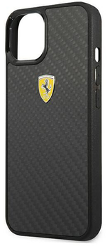 Панель Ferrari On Track Real Carbon для Apple iPhone 13 mini Чорний (3666339025915)