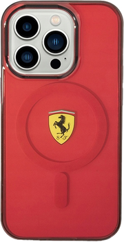 Панель Ferrari Translucent Magsafe Ferrari для Apple iPhone 14 Pro Max Червоний (3666339121006)