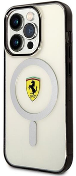 Etui plecki Ferrari Outline Magsafe Ferrari do Apple iPhone 14 Pro Max Transparent (3666339121167)