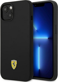 Etui plecki Ferrari Metal Logo Magsafe Ferrari do Apple iPhone 14 Black (3666339068288)