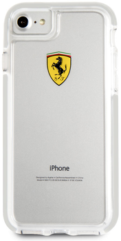 Etui plecki Ferrari Shockproof do Apple iPhone 7/8 Transparent (3700740388471)