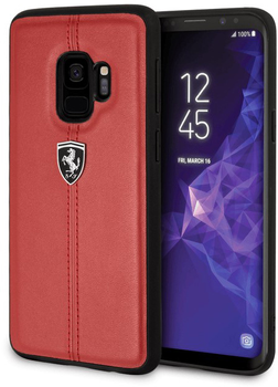 Etui plecki Ferrari Heritage Portofino do Samsung Galaxy S9 Red (3700740425848)