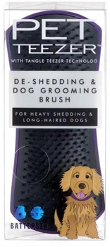 Szczotka do sierści Pet Teezer DeShedding Purple Grey dla psa (5060173378356)