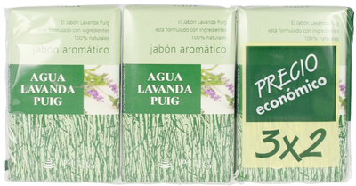 Zestaw Antonio Puig Agua Lavanda Puig Aromatic Toilet Soap 3 x 125 g (8411061996478)