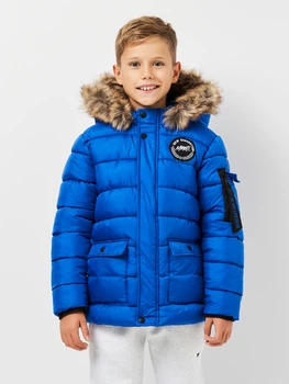 Дитяча зимова довга куртка для хлопчика Minoti 15coat 44 39614JNR 92-98 см Синя (5063025184068)