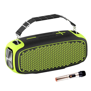 Портативная беспроводная Bluetooth колонка Hopestar A30 pro |BT5.0, 55W, TWS, AUX/TF/USB, 5h, IPX6| Black-Green