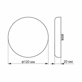 Светильник VIDEX LED безрамочный круглый 15W 4100K 220V VL-DLFR-154