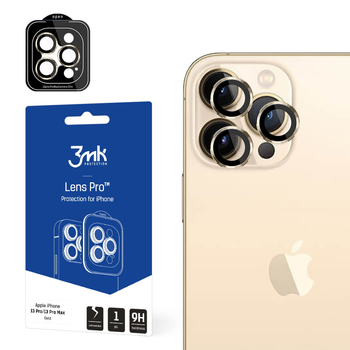 Szkło hartowane 3MK Lens Protection Pro na aparat iPhone 13 Pro/13 Pro Max z ramką montażową (5903108484039)