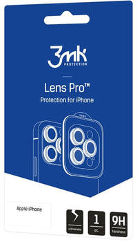 Захисне скло 3MK Lens Protection Pro для камери iPhone 14 Plus з монтажною рамкою (5903108517829)