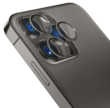 Szkło hartowane 3MK Lens Protection Pro na aparat iPhone 15 Pro z ramką montażową (5903108530019)