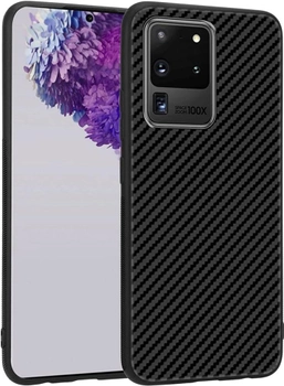 Etui plecki Roar Armor Carbon do Samsung Galaxy S20 Ultra Black (5903396048715)