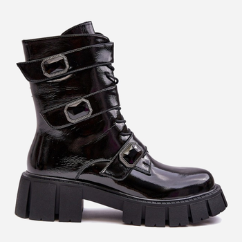 Жіночі зимові черевики високі S.Barski MR870-61 36 Чорні (5905677937145)