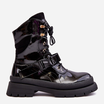 Жіночі зимові черевики високі Nahili 36 Чорні (5905677943719)