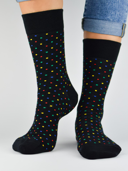 Шкарпетки NOVITI SB002-U-07 Коттон 43-46 Чорні (Q5905204334508)