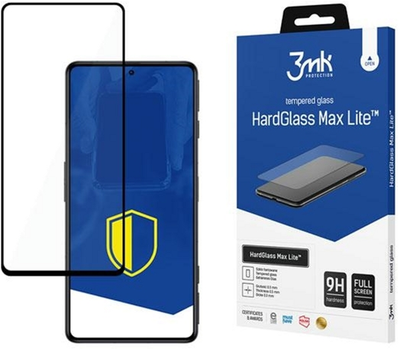 Захисне скло 3MK HardGlass Max Lite для Poco F4 5G (5903108485487)