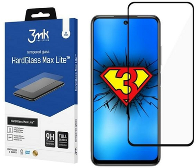 Захисне скло 3MK HardGlass Max Lite для Xiaomi Redmi Note 10 5G (5903108370844)