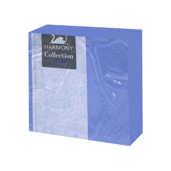 Салфетки столовые HARMONY COLOR COLLECTION, SKY BLUE, трехслойные