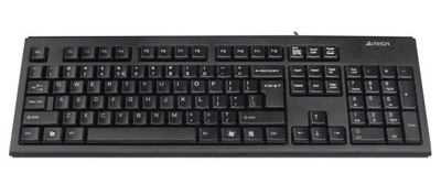 Клавіатура A4Tech KR-83 Ukr Black PS/2