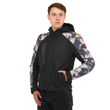 Мотокуртка текстильна із захистом SCOYCO JK183 2XL чорний