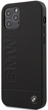 Etui plecki BMW Signature Imprint do Apple iPhone 12/12 Pro Black (3700740486351)