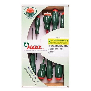 HANS. Набор отверток шлиц и крест 8 предм. в картоне 06301-8MG 06301-8MG v03349