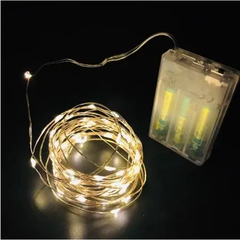 Гирлянда LED на батарейках 3 м (RD-300) Тёпло-белый H78Da92Shu