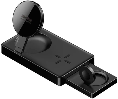 Ładowarka magnetyczna 4smarts UltiMag dla iPhone Apple Watch Airpods czarna (4252011900725)