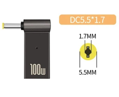 Перехідник-адаптер Type-C PD 100W на DC (5.5x1.7 мм) Trexton для заряджання ноутбука Acer