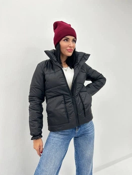 Демисезонная женская куртка Fashion с синтепоном 46/48 черный