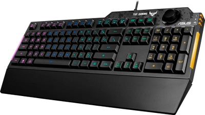 Клавиатура проводная Asus TUF Gaming K1 USB Black (90MP01X0-BKRA00)