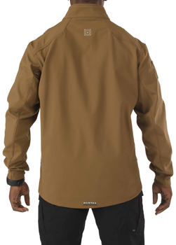 Куртка тактическая для штормовой погоды 5.11 Tactical Sierra Softshell 78005 XXL Battle Brown (2000980359288)