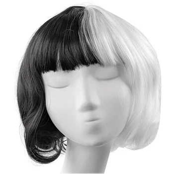 Перука Круелла каре SETA Decor 21-20BLK-WT