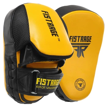 Лапа изогнутая (2шт) Zelart Fistrage Heroe 8320 размер 25х19х5см Black-Yellow