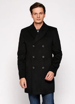 Чоловіче пальто демісезонне MIA-STYLE МІА-009 56 чорний