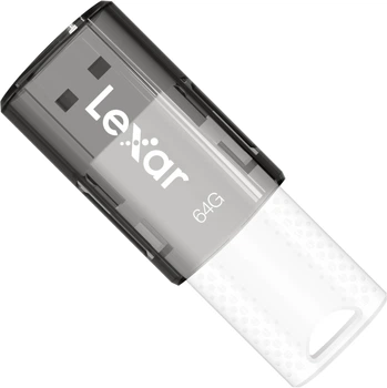 Флеш память USB Lexar JumpDrive S60 64GB USB 2.0 Flash Drive Black/White (LJDS060064G-BNBNG)