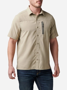 Тактическая рубашка 5.11 Tactical Marksman Utility Short Sleeve Shirt 71215-055 XL Khaki (2000980565078)