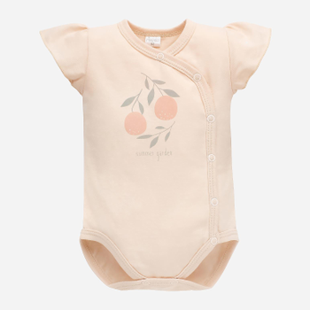 Body dla dzieci Pinokio Summer Garden Bodysuit Buttoned Shortsleeve 56 cm Beige-Print (5901033300721)