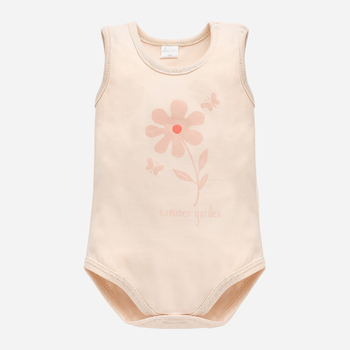 Боді для малюка Pinokio Summer Garden Bodysuit Sleeveless 74-76 см Beige-Flower (5901033300820)