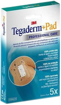 Пластири Tegaderm Pad 5x7 см 5 шт (4054596258006)