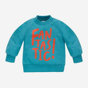 Bluza bez kaptura chłopięca Pinokio Orange Flip Sweatshirt 68-74 cm Turkusowa (5901033307140)